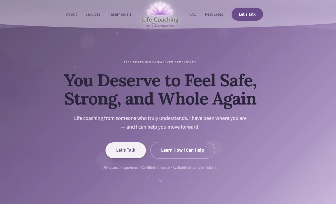 Life Coaching by Dawnmarie preview